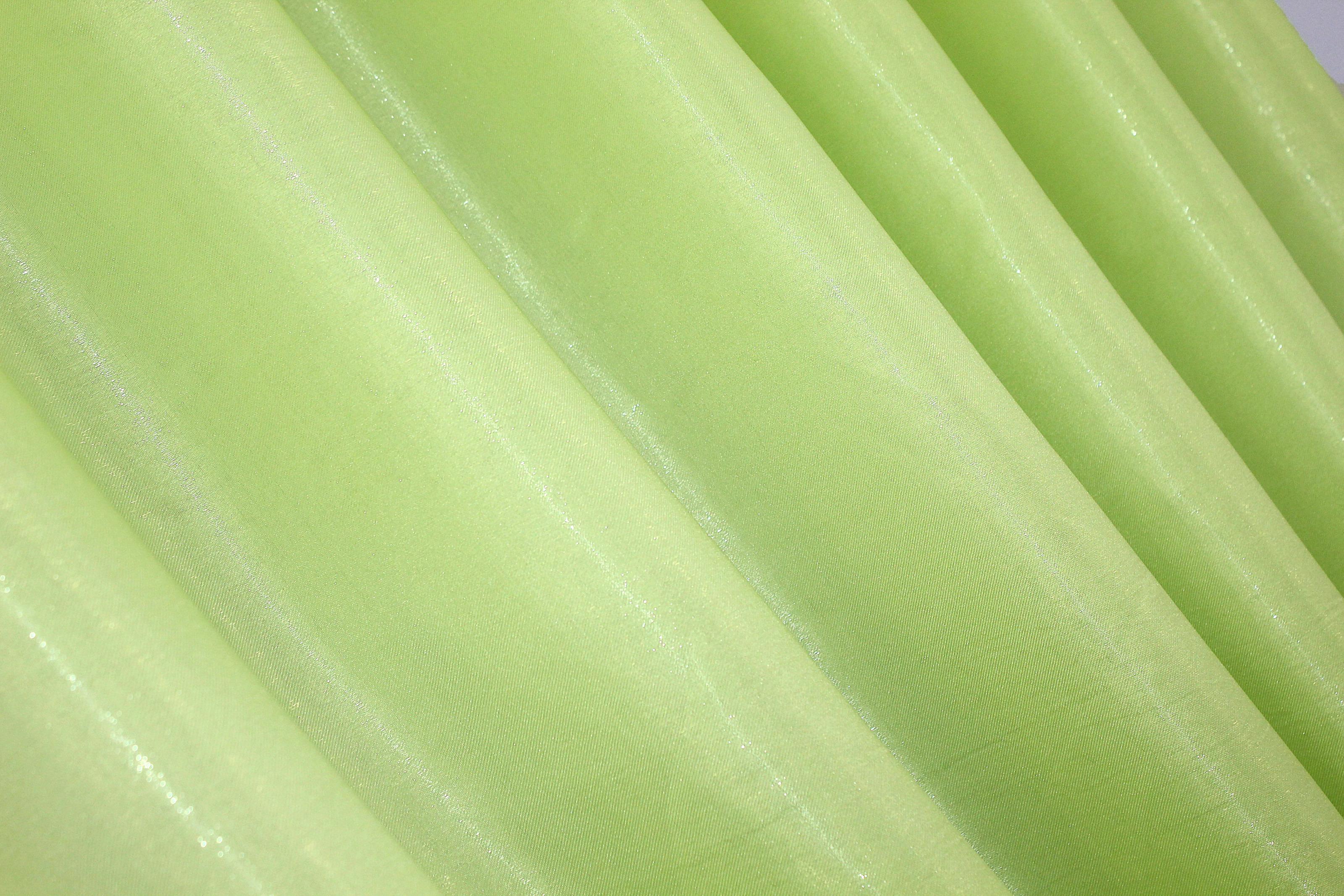 Комплект штор VR-Textil Атлас № 803ш монорей 150х270 см 2 шт. Салатовый (30-590) - фото 8