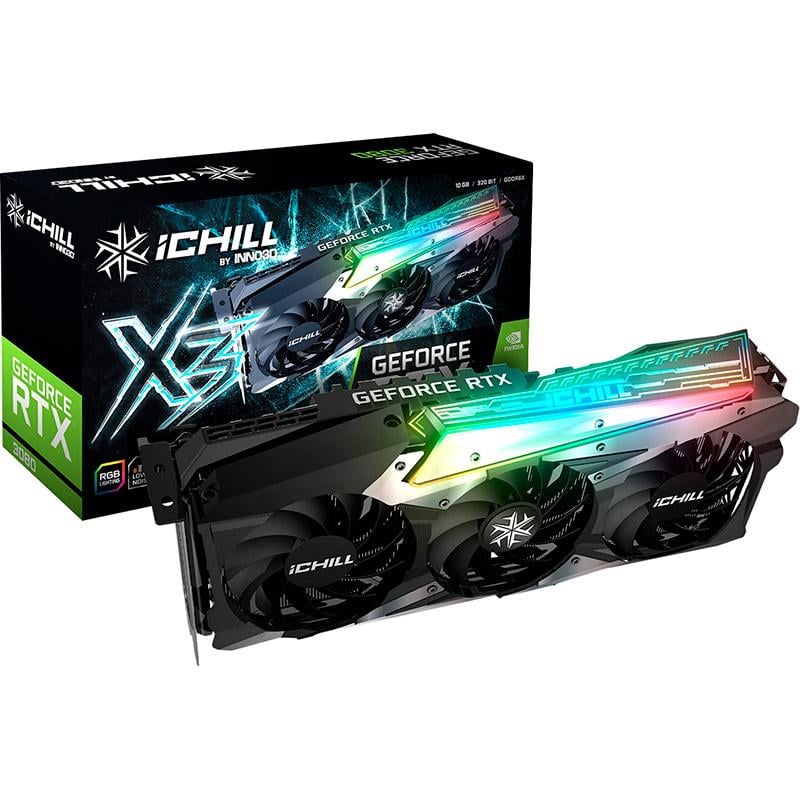 Відеокарта Inno3D GeForce RTX 3080 ICHILL X3 (22517068)