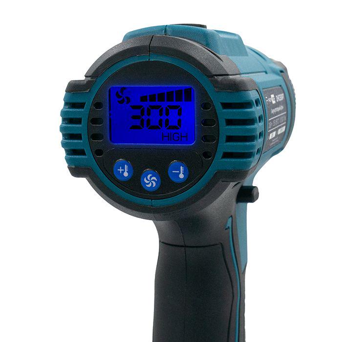 Фен акумуляторний PROFI-TEC 20V DHG550PT_1 POWERLine без акумуляторів та зарядного пристрою/дисплей з регулюванням температури (006118) - фото 6 Фен акумуляторний PROFI-TEC 20V DHG550PT_1 POWERLine без акумуляторів та зарядного пристрою/дисплей з регулюванням температури (006118) - фото 6