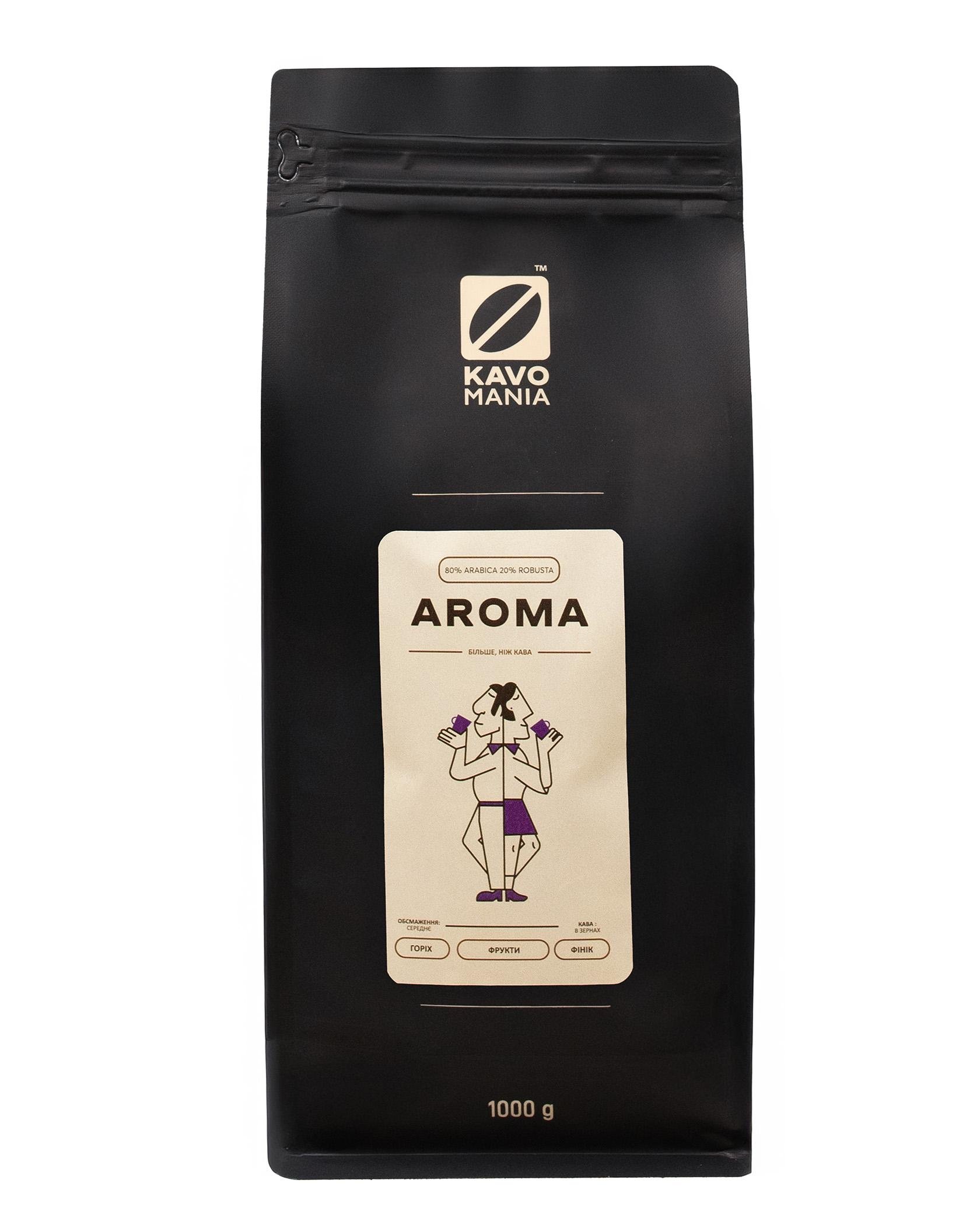 Кофе свежей обжарки Kavomania Aroma 1 кг