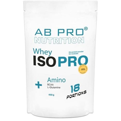 Протеин AB PRO ISO PRO Whey+Amino Клубника 18 порций 450 г (000020047)