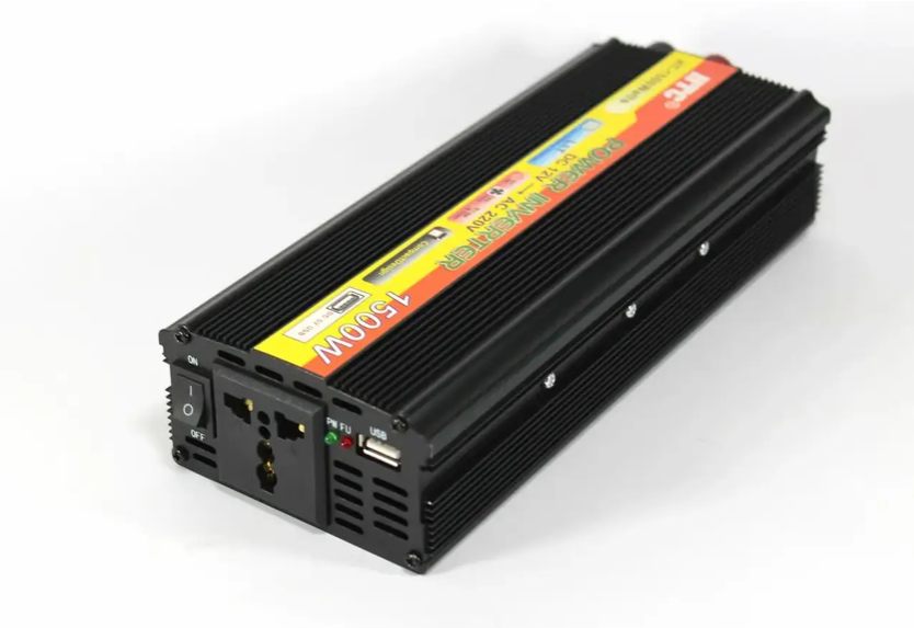 Инвертор автомобильный GOLON 1500 Вт 12 В 220 В USB модифицированная синусоида (sp1678)