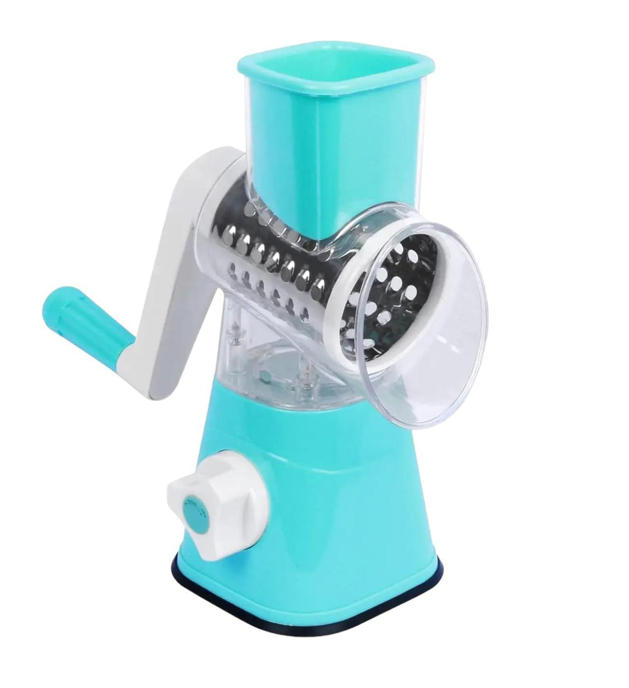 Мультислайсер Tabletop Drum Grater Kitchen Master Блакитний (14694606) - фото 1