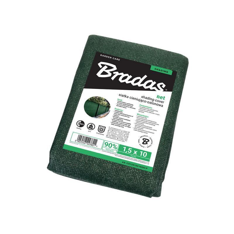 Сетка защитная Bradas 90% затенение 135 г/м2 1,5x10 м (AS-CO13515010GR/P)