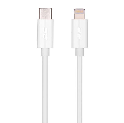 Кабель 2E Glow USB-C-Lightning 1 м Белый (2E-CCCL-WH)