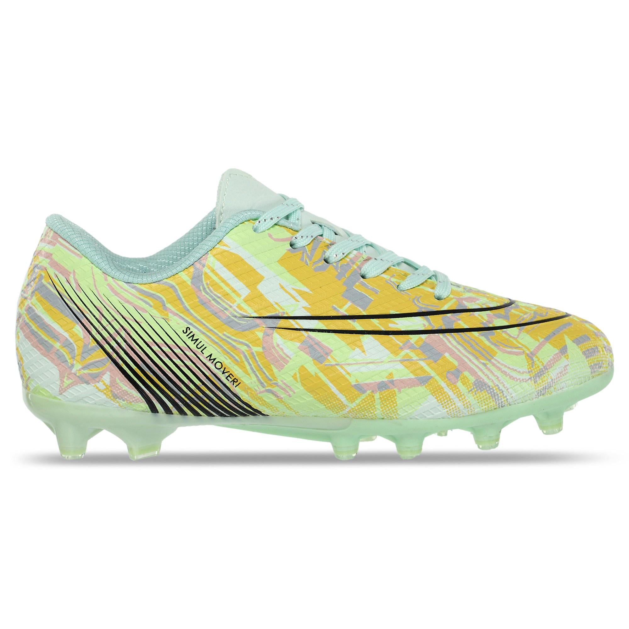 Бутсы футбольные детские ZHENZU OB-761B-2 р. 36 Мятный/Оранжевый