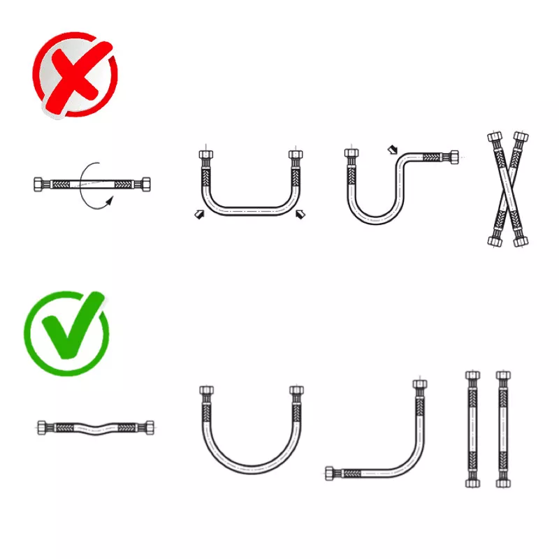 Шланг для води ITAL Standard 30 см гайка-штуцер 1/2" (SQ-1038487) - фото 3 Шланг для води ITAL Standard 30 см гайка-штуцер 1/2" (SQ-1038487) - фото 3
