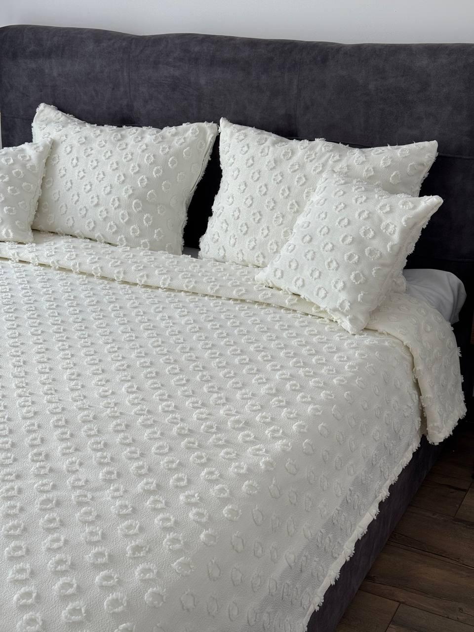 Покривало Інгрід 120x250 см Молочний (22899-2-120x250cm) - фото 2 Покривало Інгрід 120x250 см Молочний (22899-2-120x250cm) - фото 2