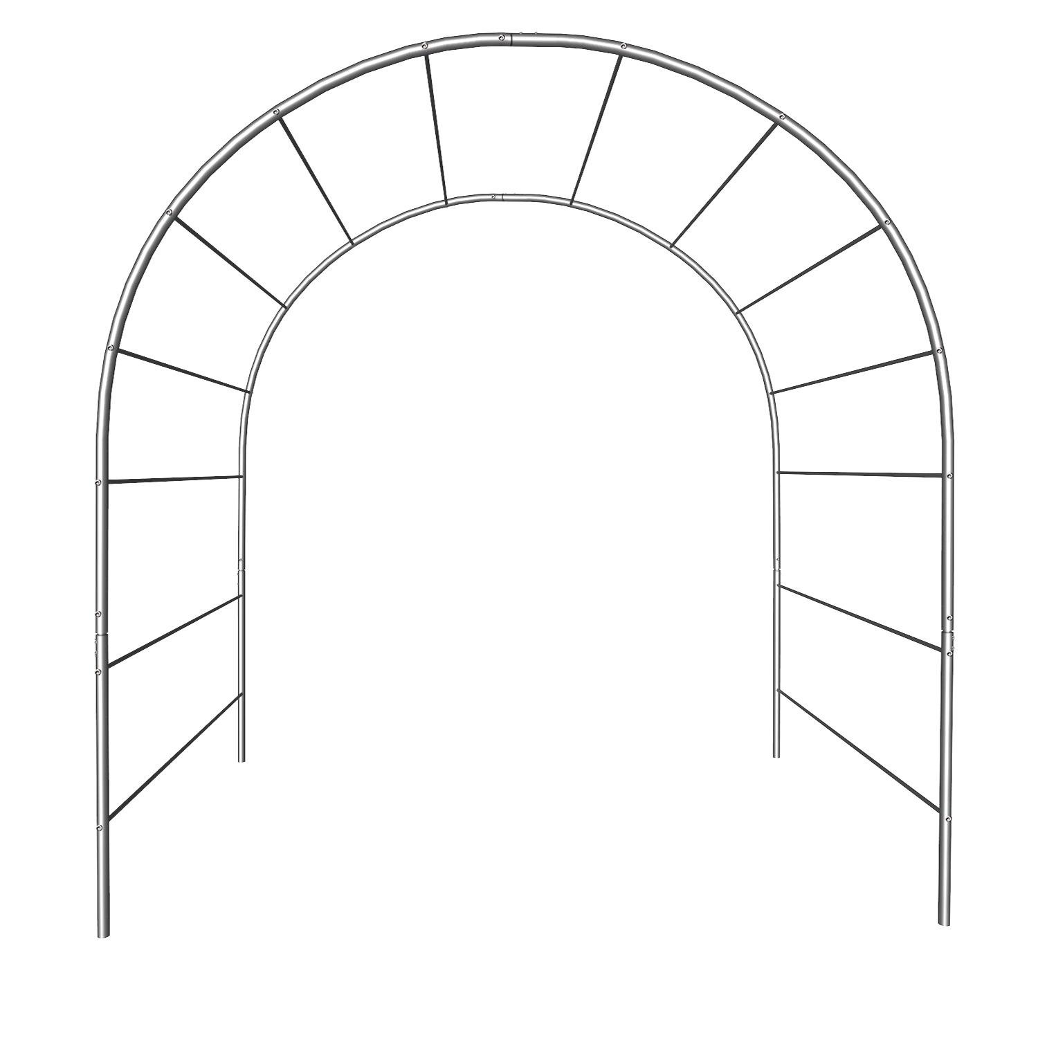 Опора для рослин арка садова 2900х2500х1500 мм d 24 мм/d 12 мм (АС-D24/D12-2900*2500*1500) - фото 1