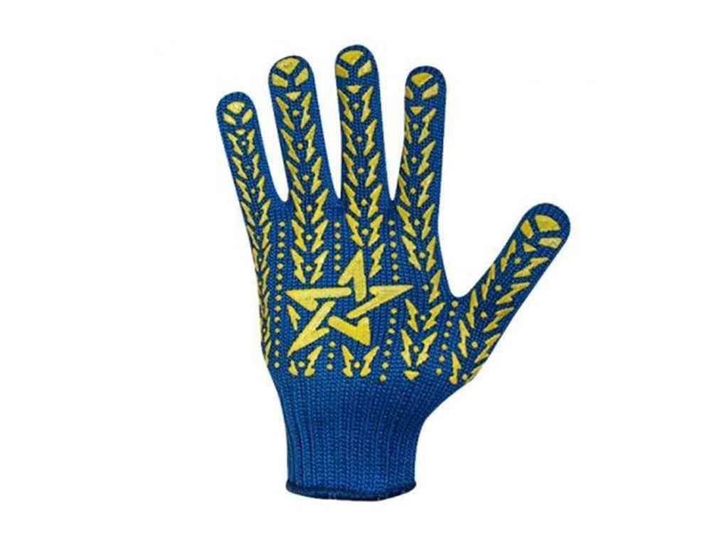 Перчатки рабочие трикотажные Doloni с ПВХ рисунком 587 р. 10 (12762)