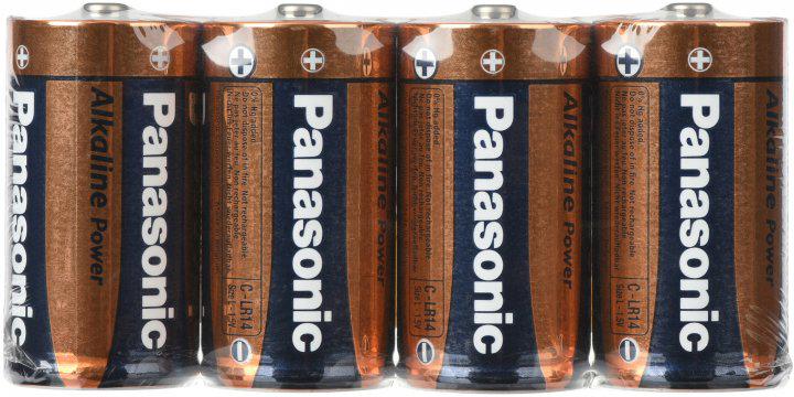 Батарейки C-LR14 PANASONIC щелочные пленка 4 шт.