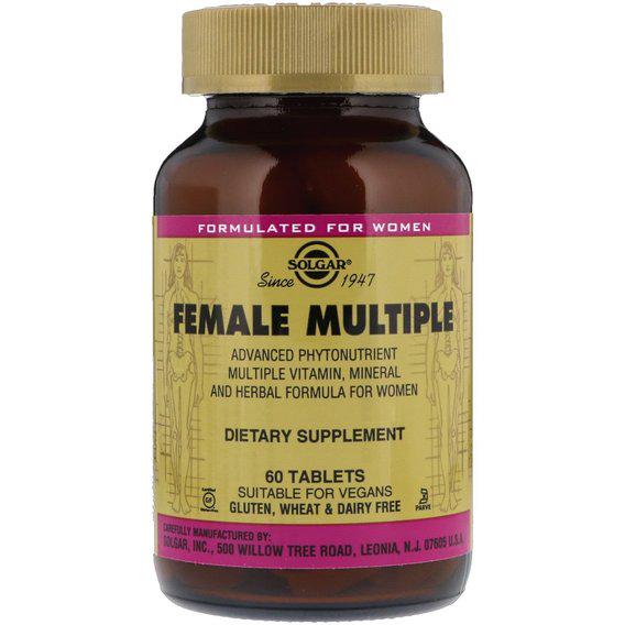 Вітамінно-мінеральний комплекс Solgar Female Multiple 60 Tabs