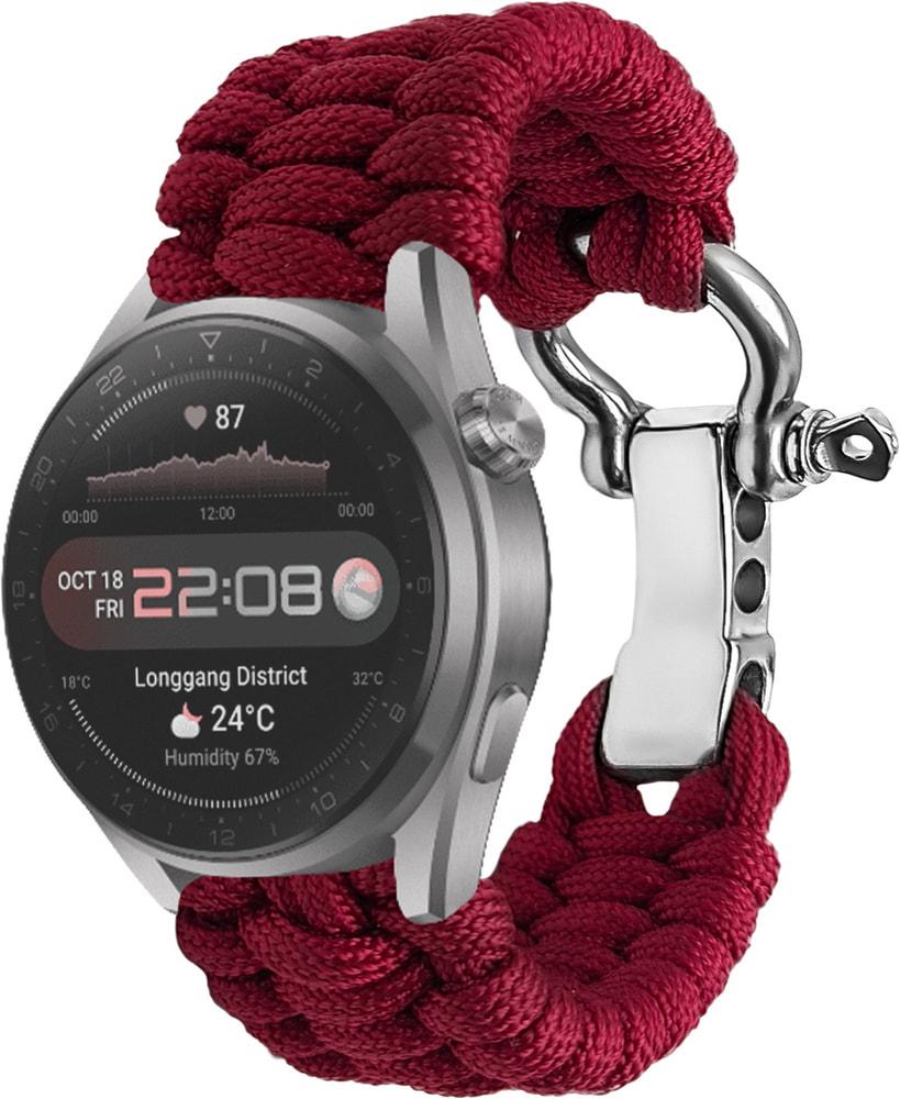 Ремешок из Паракорда Ruper для Huawei Watch 3 Pro (22mm) Wine (30809-42)