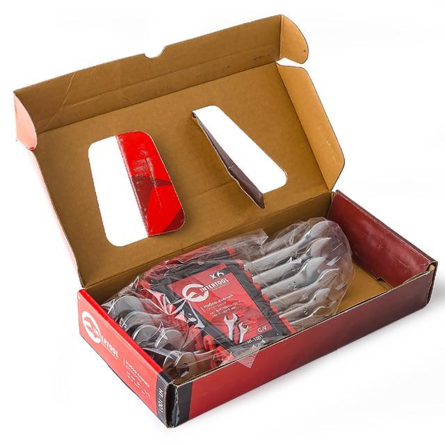 Набір ключів ріжкових Intertool HT-1001 6 шт. 6-17 мм Cr-V (111001) - фото 3 Набір ключів ріжкових Intertool HT-1001 6 шт. 6-17 мм Cr-V (111001) - фото 3