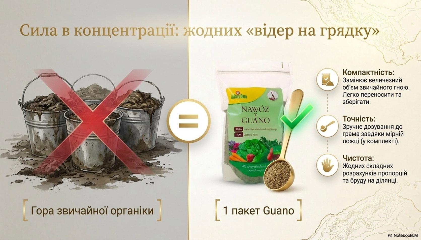Добриво органічне натуральне Nawoz z Guano перуанське гуано 1кг - фото 6