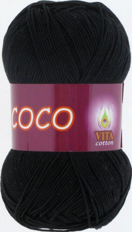Пряжа Vita Cotton Coco 3852 черный (3363)