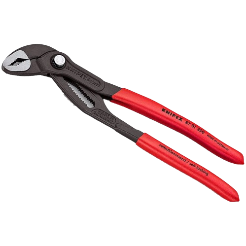 Клещи сантехнические KNIPEX Cobra 87 01250 раскрытие губок до 50 мм Красный (32163418)