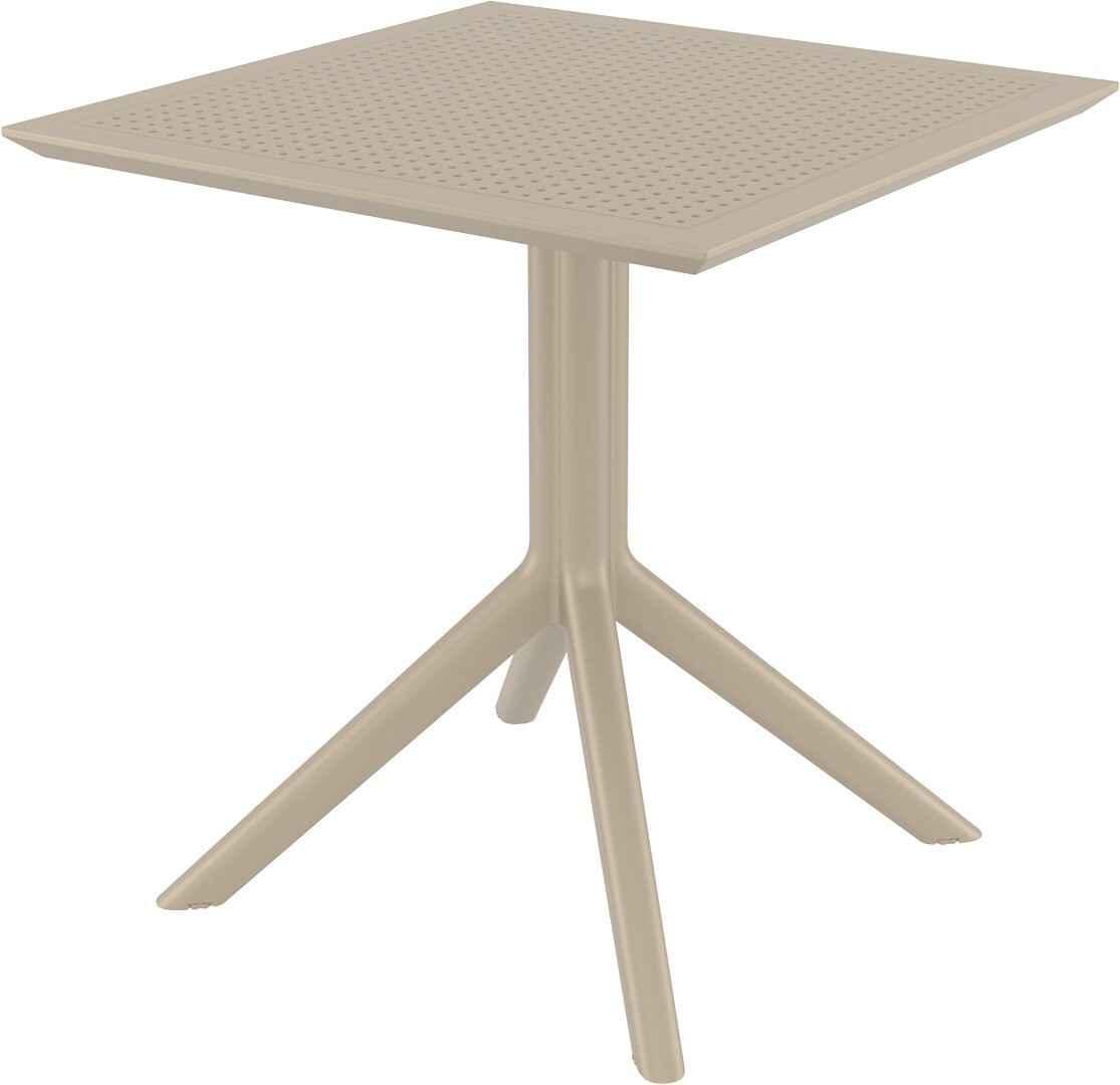 Стол садовый пластиковый Siesta Sky Table 80 см Бежевый (099-0981) Стол садовый пластиковый Siesta Sky Table 80 см Бежевый (099-0981)