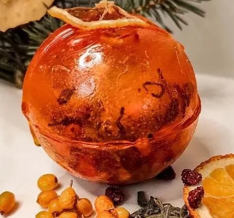 Чайна бомбочка Чарівна Обліпиха ручна робота в подарунковій упаковці (28458042)