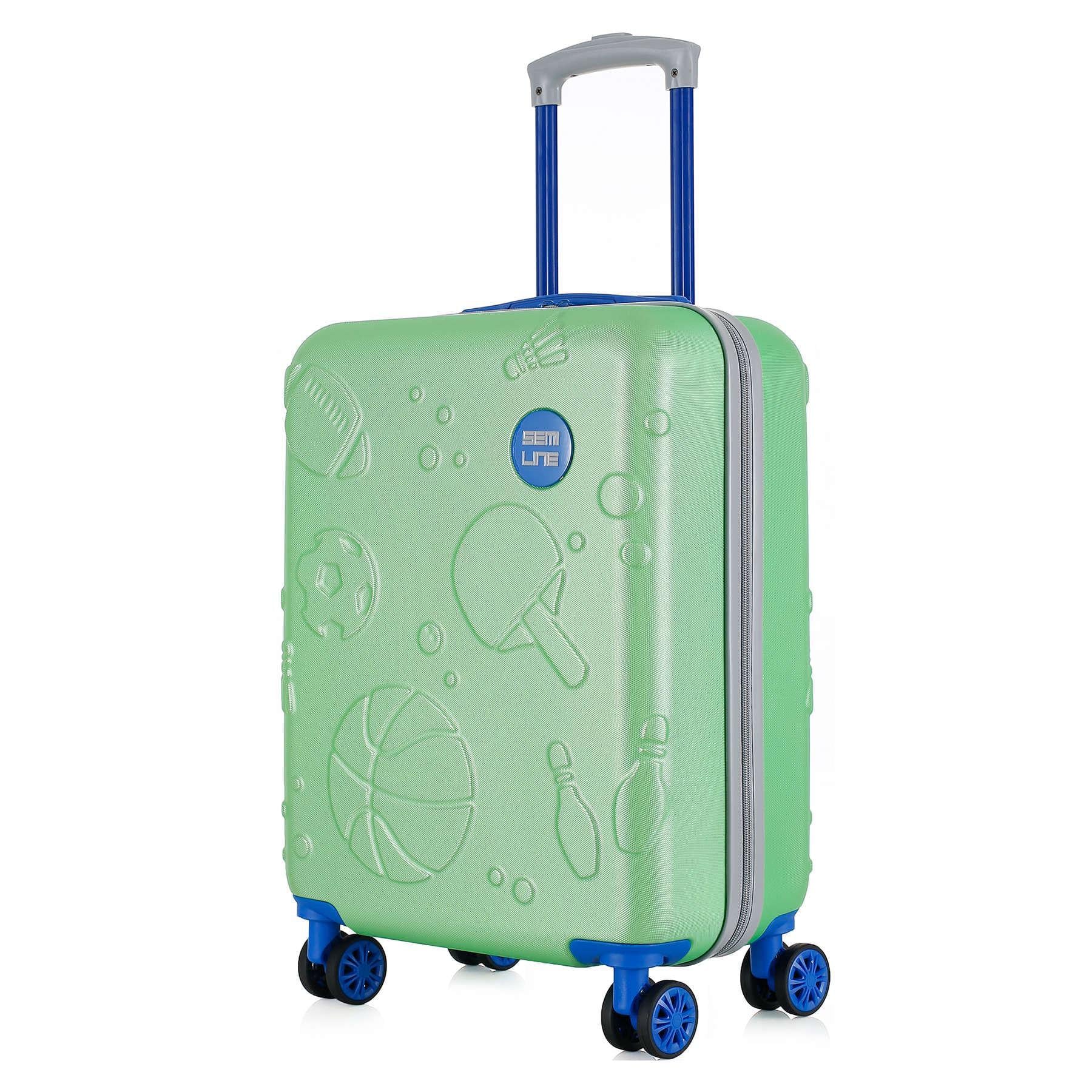 Валіза дитяча SEMI LINE 20" Green/Blue (T5890-2)
