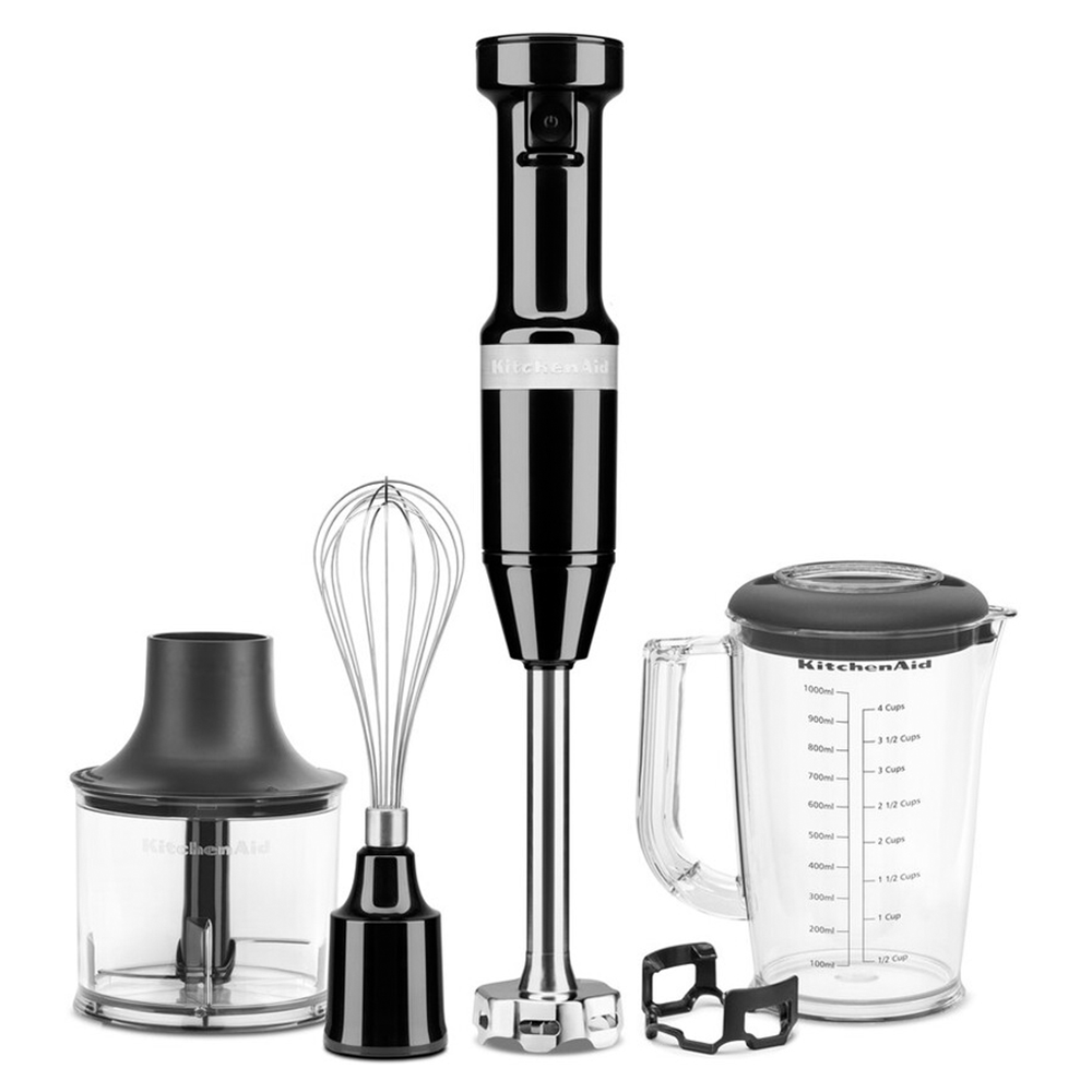 Блендер KitchenAid погружной с аксессуарами Черный (5KHBV83EOB) - фото 1