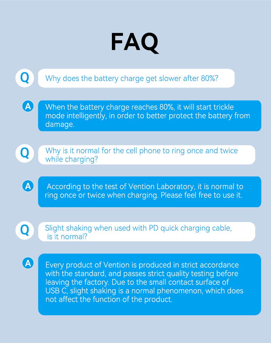 Зарядное устройство для Vention 20W Type-C 1C EU быстрая зарядка 20Вт Черный (FADB0-EU) - фото 13