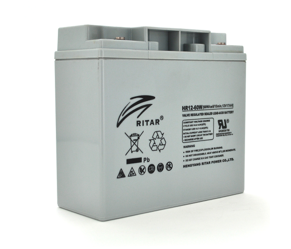 Аккумулятор для ИБП AGM 17 А 12 В RITAR HR12-60W (17180)
