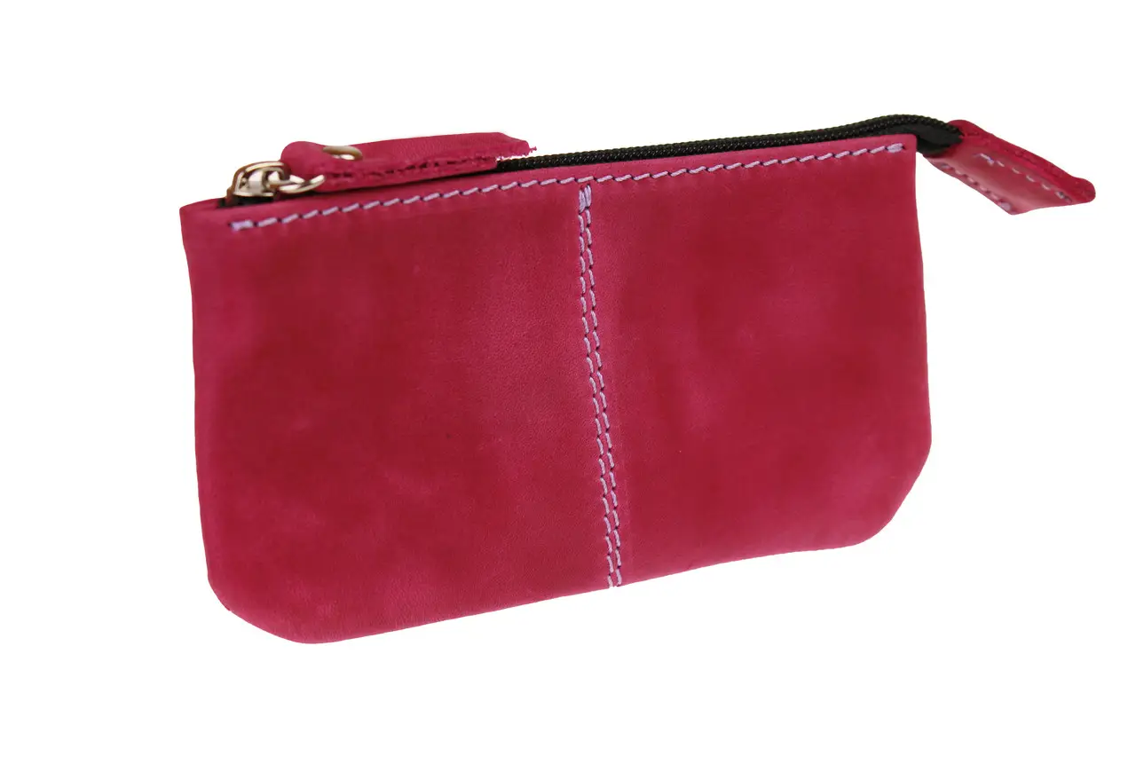 Ключница кожаная Freeskin Тип 1 14x7x1 см Фуксия (81208) - фото 2