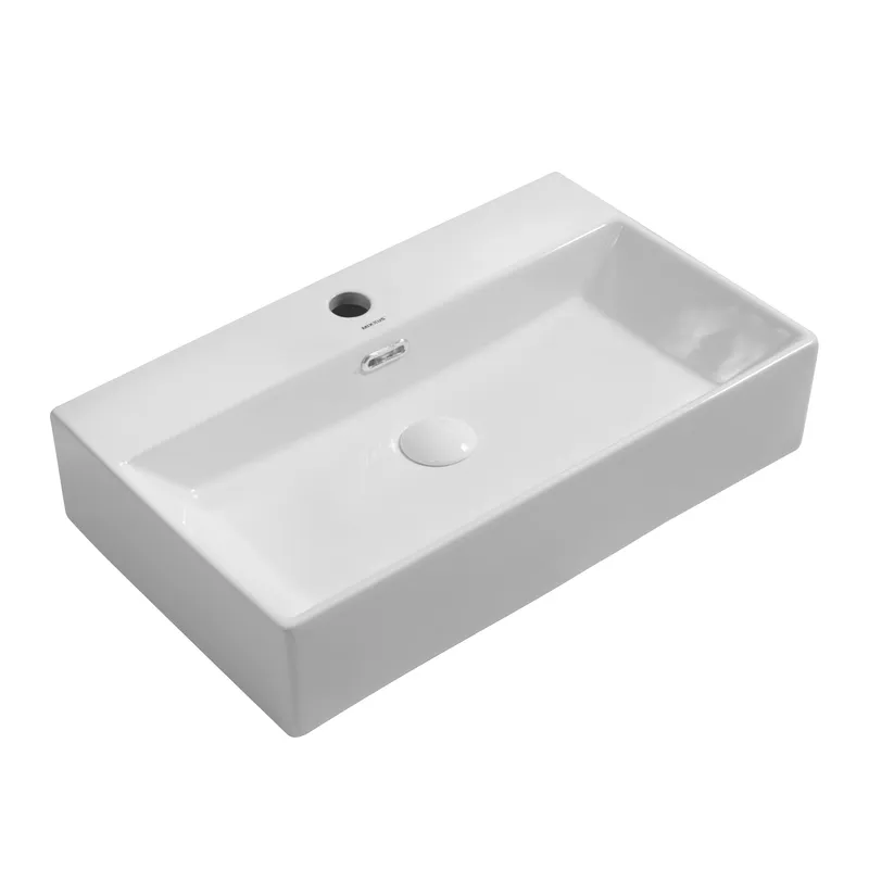 Раковина підвісна MIXXUS Premium QUADRO-0206 600х360х130 мм з отвором під змішувач та переливом (MP6509)