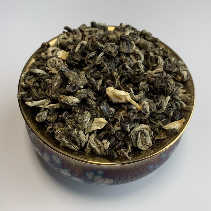 Чай зеленый элитный жасминовая зеленая улитка 100 г