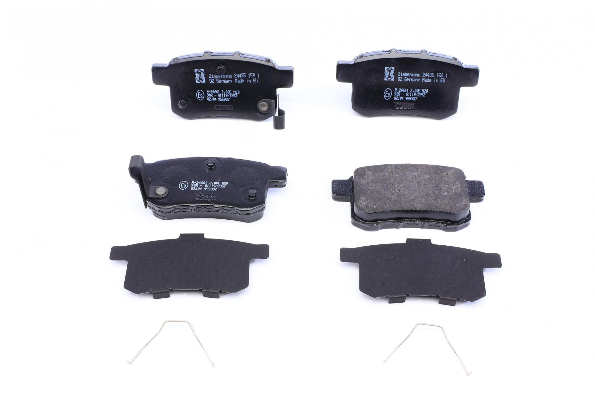 Колодки тормозные задние Honda Accord VIII 2.0-2.4i 08-Nissin-24435.150.1 ZIMMERMANN