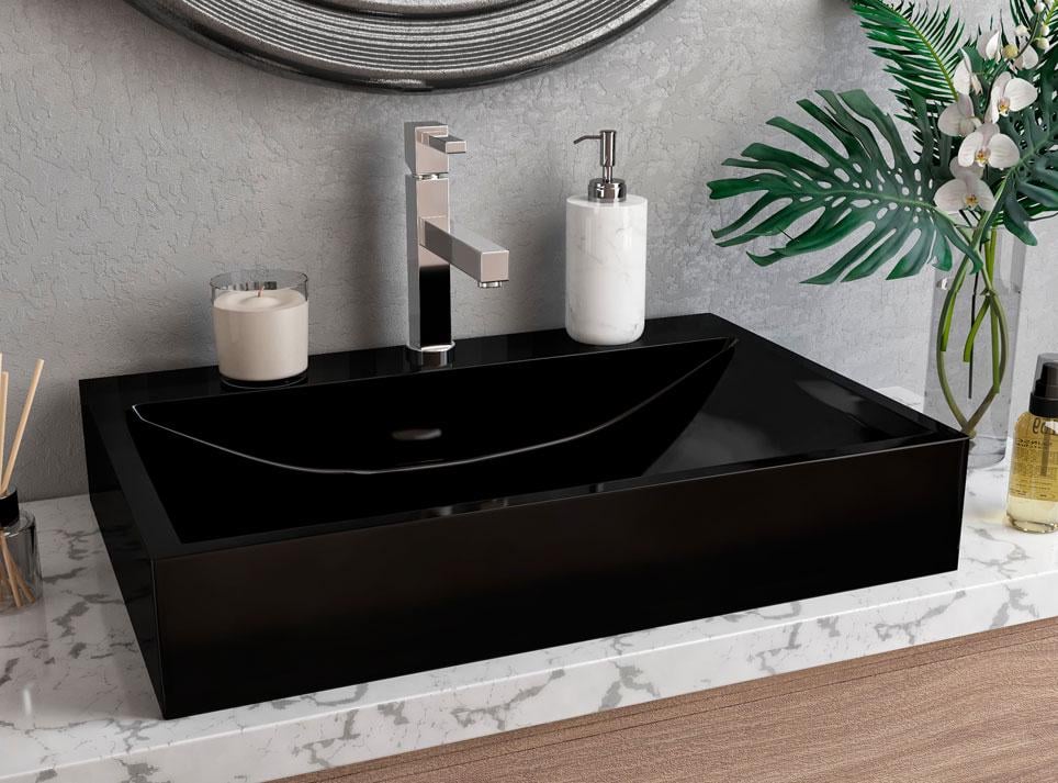 Умывальник накладной Luxor Opal Black - фото 4