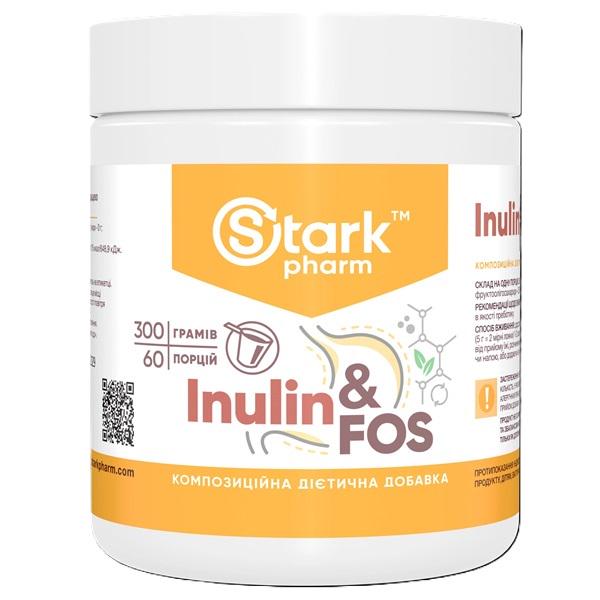 Ензими для спорту Stark Pharm Inulin & FOS 300 г 60 порцій Pure