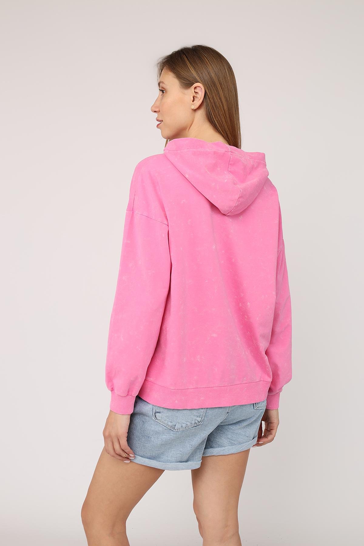 Худи женский ЦБ-00274619 р. 42 Розовый (SKT001059051) - фото 5