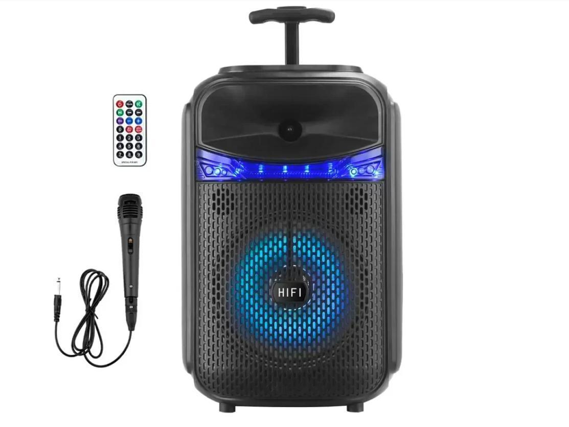 Портативная колонка RX-8188 Bluetooth с микрофоном 10 Вт Черный
