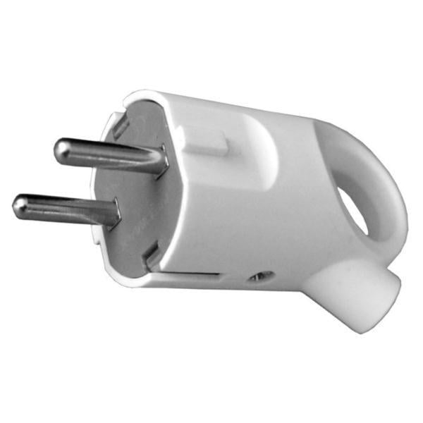 Вилка штепсельна кутова Neomax NX1006 з заземленням та кільцем Білий (27849468) Вилка штепсельна кутова Neomax NX1006 з заземленням та кільцем Білий (27849468)