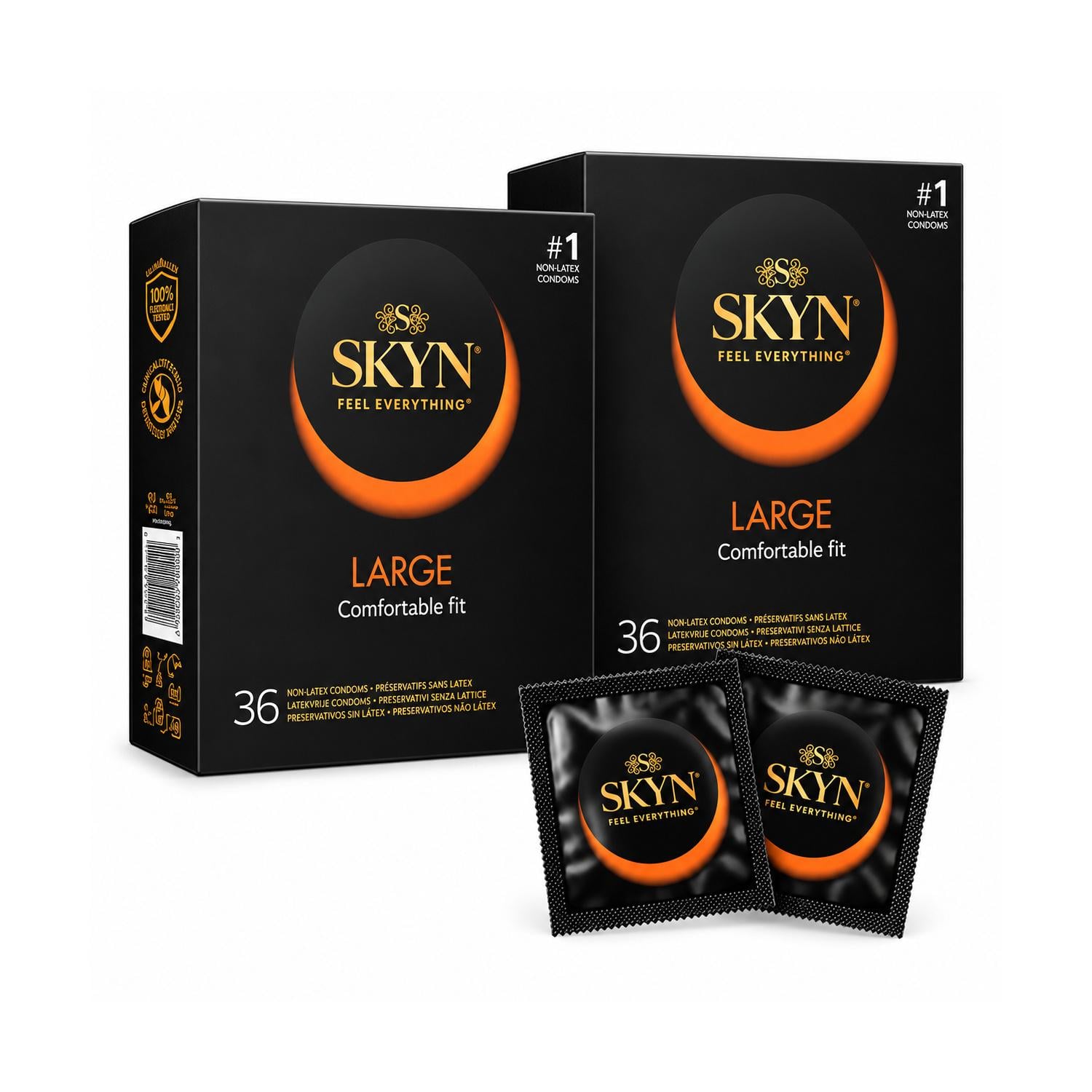 Презервативы SKYN Large безлатексные увеличенный размер полиизопрен 72 шт. (3034296908)