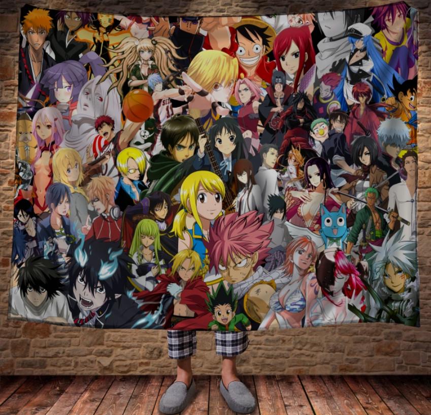 Плед с 3D принтом Аниме Anime 150x200 см (epi_0436)