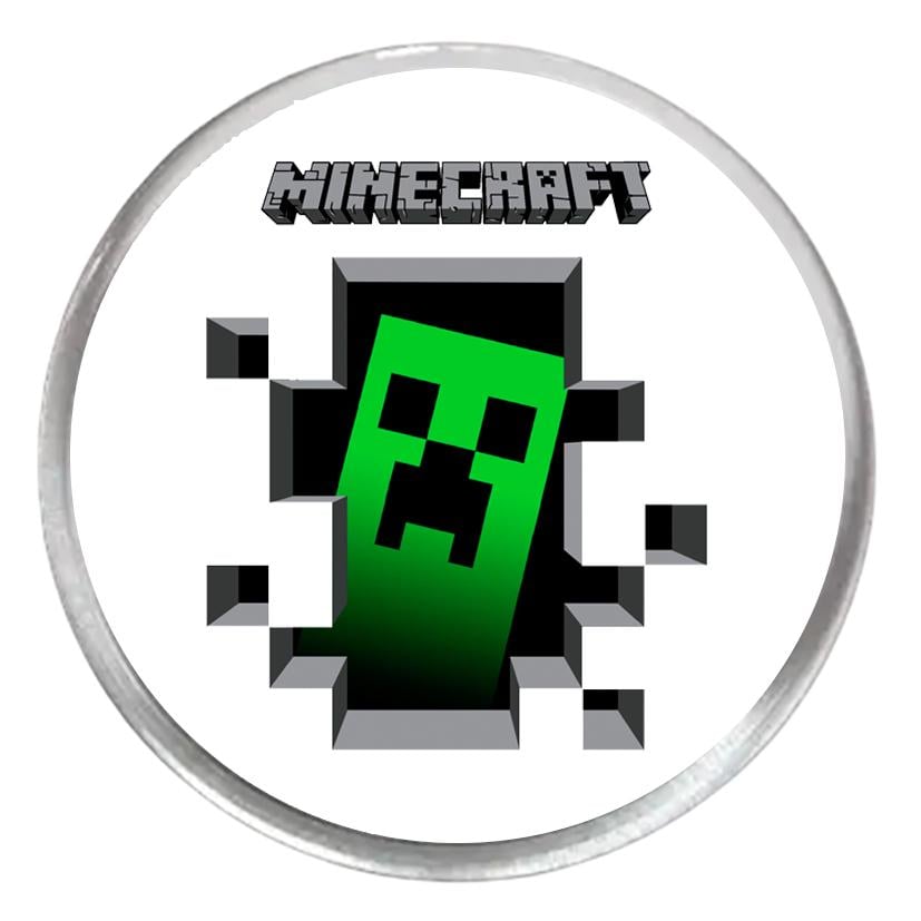 Значок с печатью акриловый MINECRAFT №3 (27997)