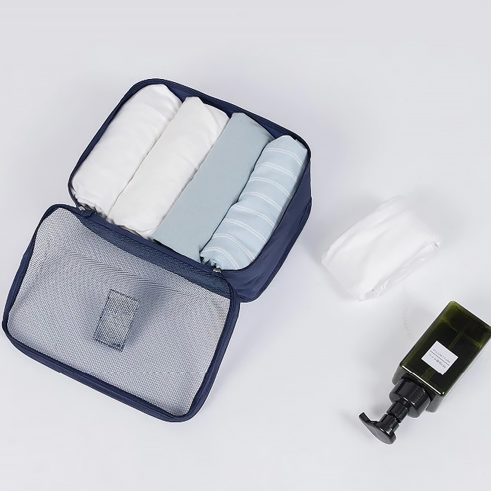 Набір органайзерів дорожніх для одягу 6 шт. Синій (29433522) - фото 6 Набір органайзерів дорожніх для одягу 6 шт. Синій (29433522) - фото 6