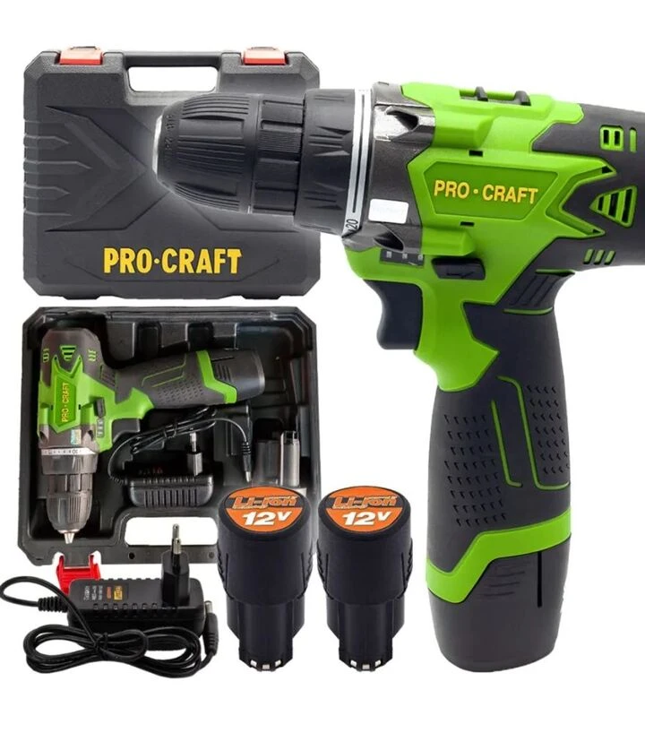 Шуруповерт акумуляторний ProCraft INDUSTRIAL PA-12Li 2 АКБ