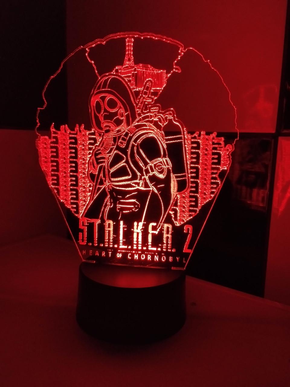 3d-ночник "Stalker 2" Сталкер батарея/сеть 220V (3088398734)