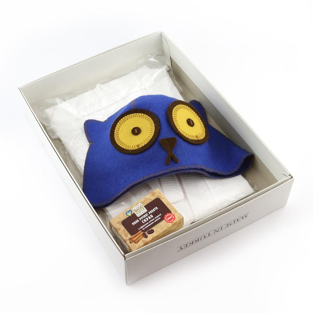 Подарочный набор для сауны для нее Luxyart №5 Котяра 3 пр. (N-117)