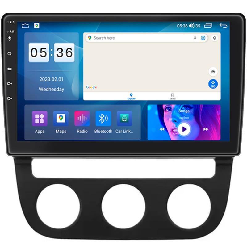 Автомагнитола штатная Lesko Prime совместима с Volkswagen Jetta V ver. 2 2005-2011 г. 10" 2/32Gb CarPlay 4G/Wi-Fi/GPS (3065979459)