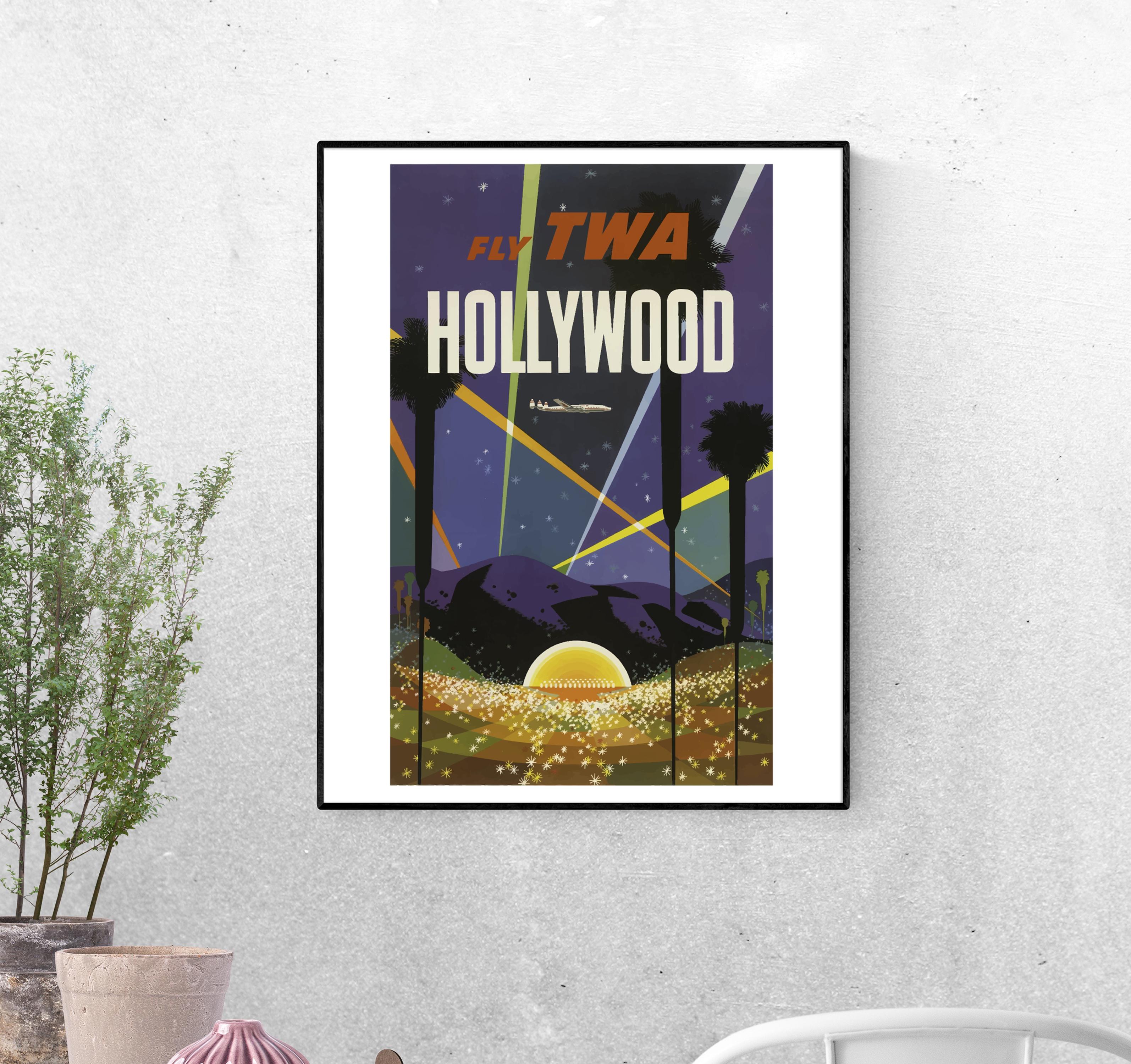 Тревел-постер Путешествие в Голливуд формат А-3