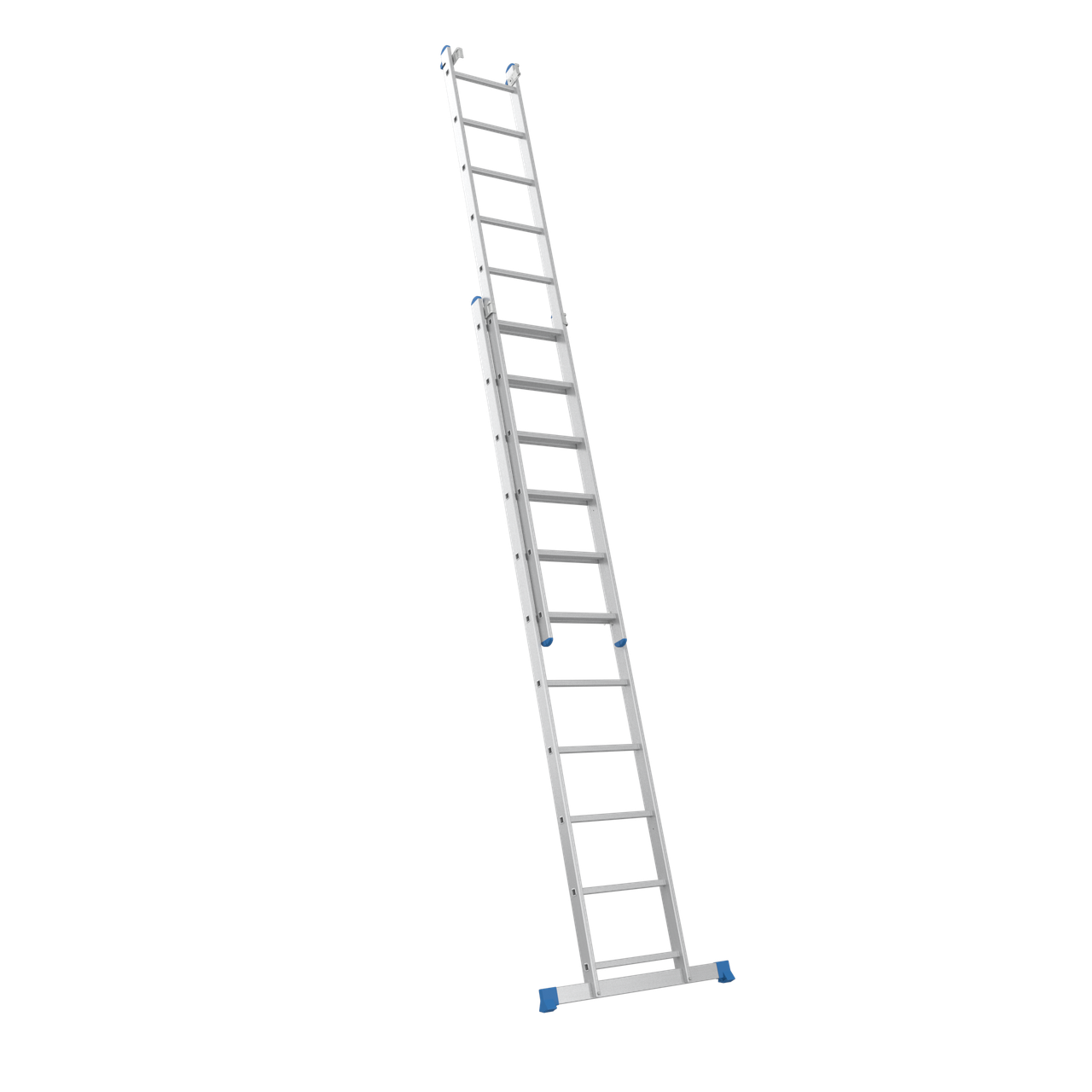 Драбина-стрем'янка алюмінієва Skladcom 3х11 трисекційна 6,16 м - фото 3 Драбина-стрем'янка алюмінієва Skladcom 3х11 трисекційна 6,16 м - фото 3