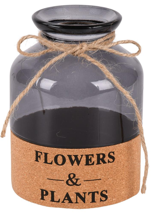 Ваза скляна Flowers&Plants 7х15 см (R35673-BL)