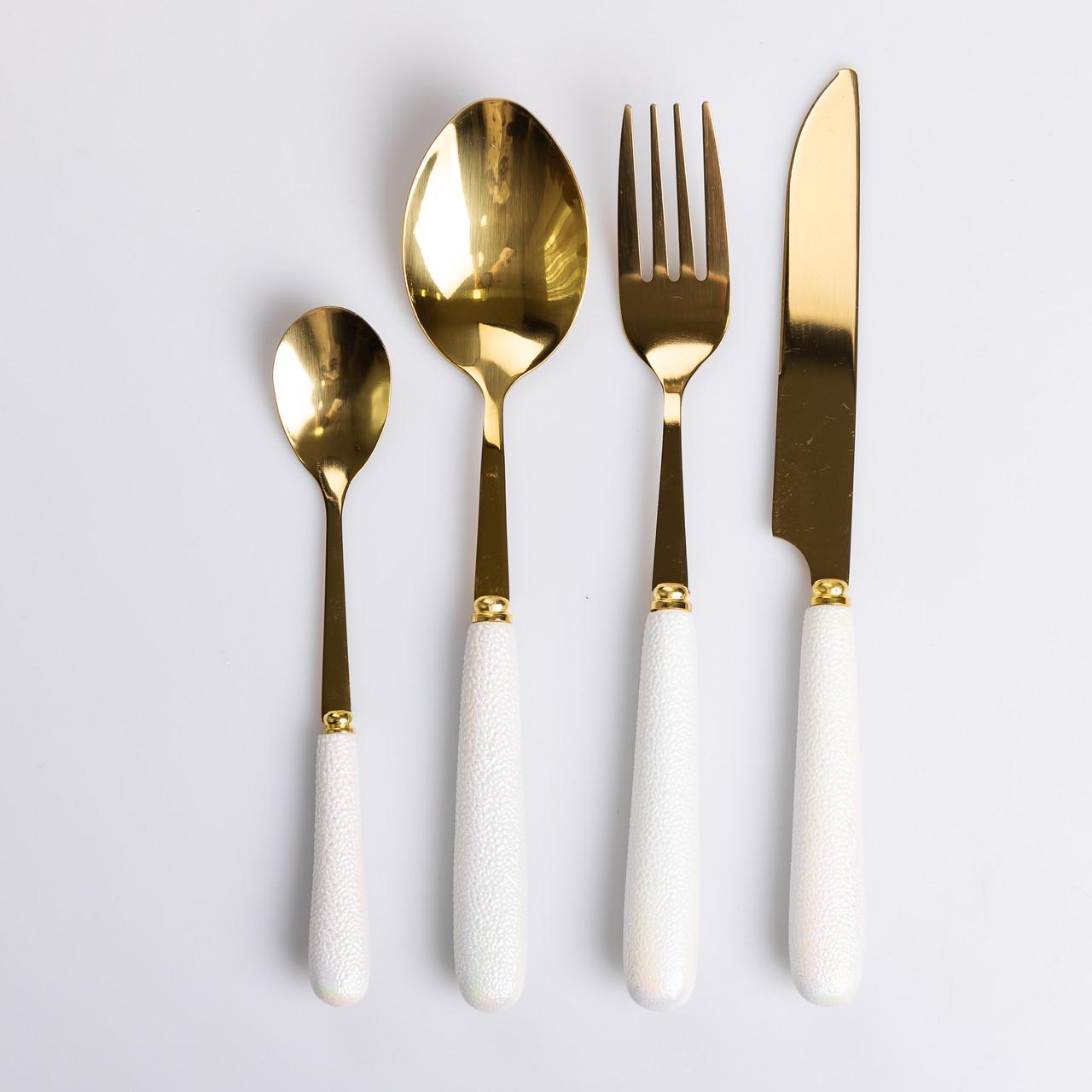 Набор столовых приборов на подставке 24 пр. с керамическими ручками (HP-20-49) - фото 3 Набор столовых приборов на подставке 24 пр. с керамическими ручками (HP-20-49) - фото 3