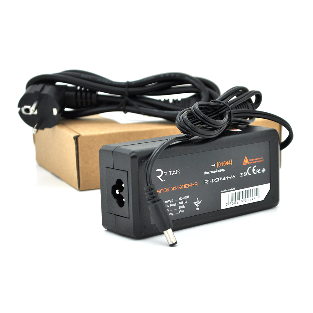 Адаптер питания импульсный Ritar RTPSP для светодиодных лент и видеонаблюдения 48 В 3 А 144 Вт (1544)
