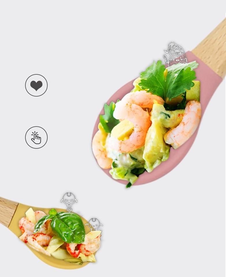 Набір дитячого силіконового посуду на присоску 11 предметів (639501114) - фото 4